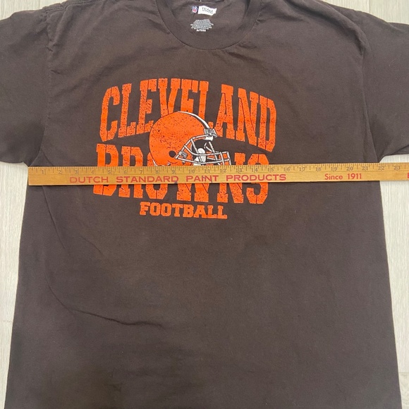 Cleveland Browns Short Sleeve T-Shirt Mens XL Brown NFL Team Apparel Cotton - Picture 4 of 7
